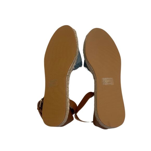 NWOT Denim Espadrilles Size 10 blue jean - Picture 7 of 8